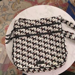 Vera Bradley Scottie Dogs (Winter ‘16) ❤️ Triple Zip Hipster Crossbody Bag